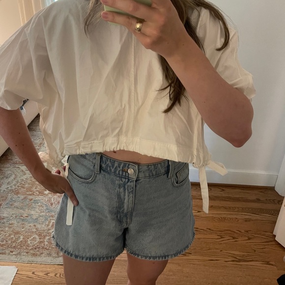 Zara Drawstring Ruched Crop Top - Picture 7 of 7